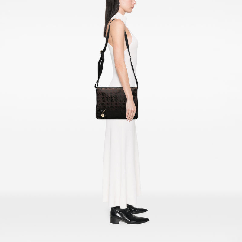 Zucchino Canvas F Charm Crossbody - Image 7