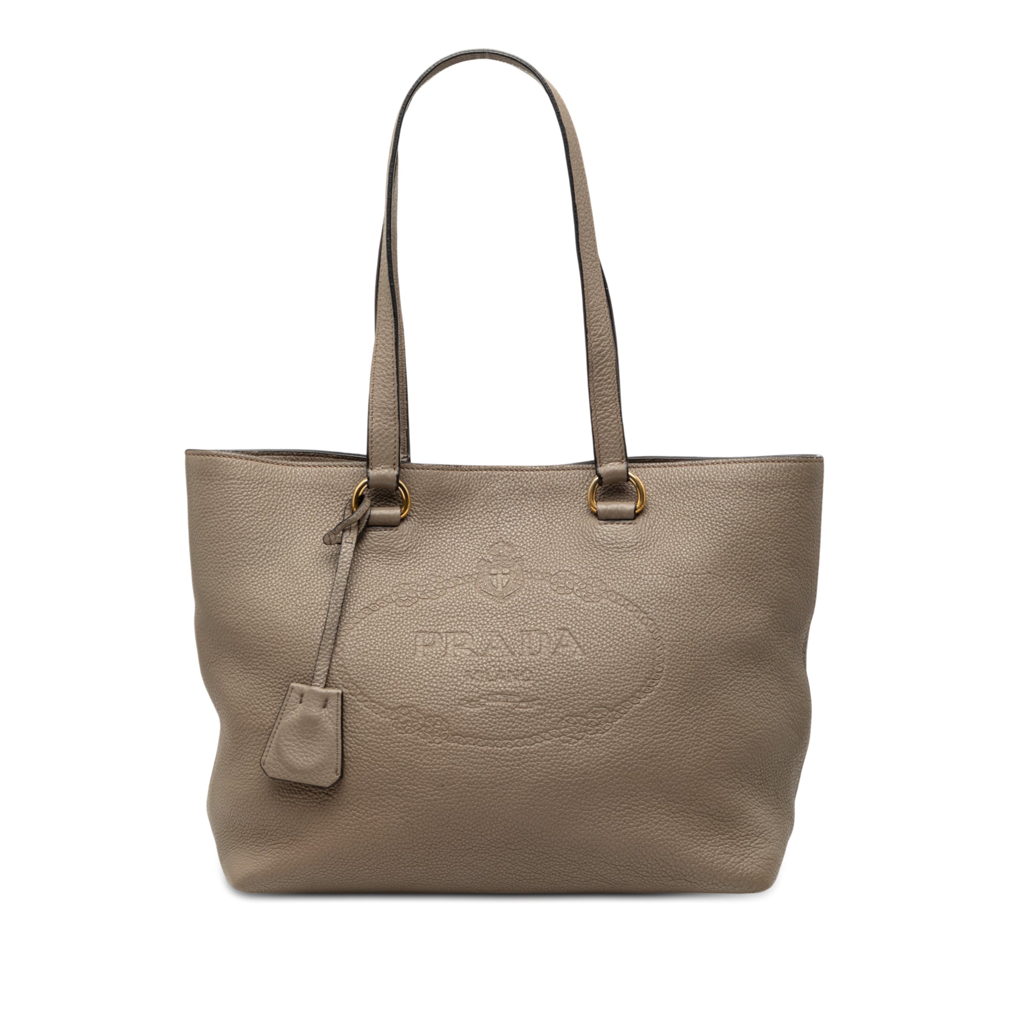 Vitello Daino Canapa Logo Tote - Image 1
