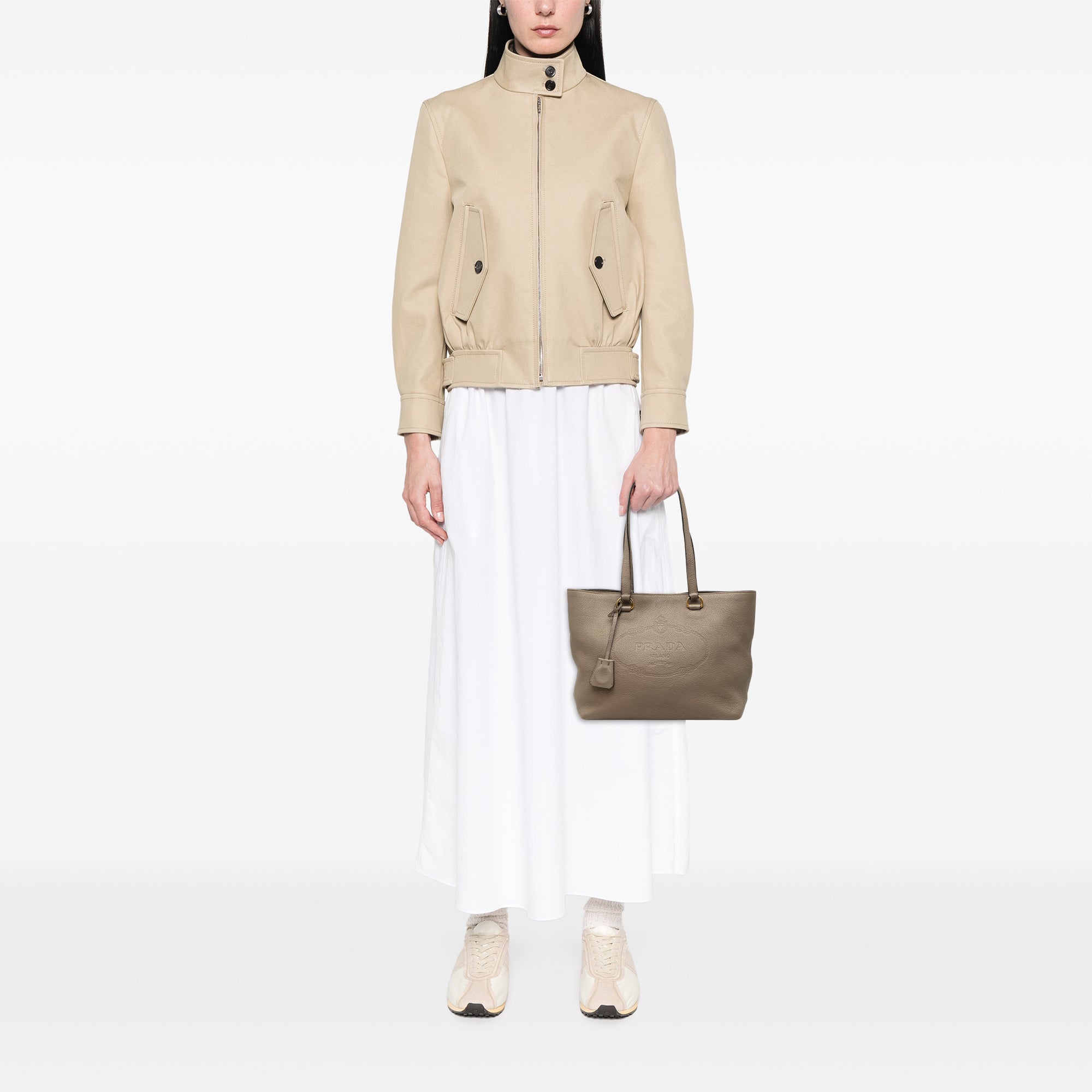 Vitello Daino Canapa Logo Tote - Image 6