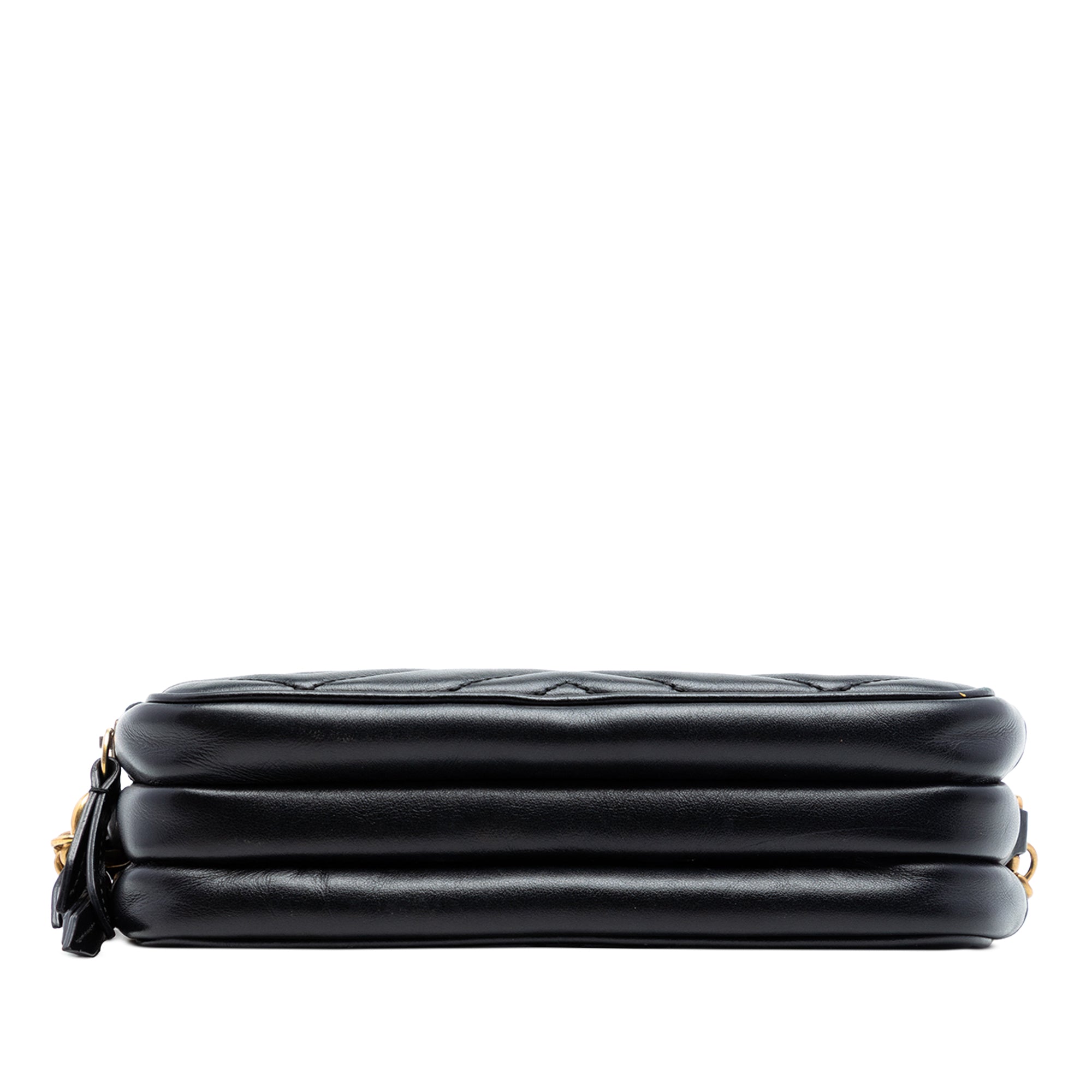 Mini GG Marmont Matelasse Leather Triple Zip Crossbody - Image 3