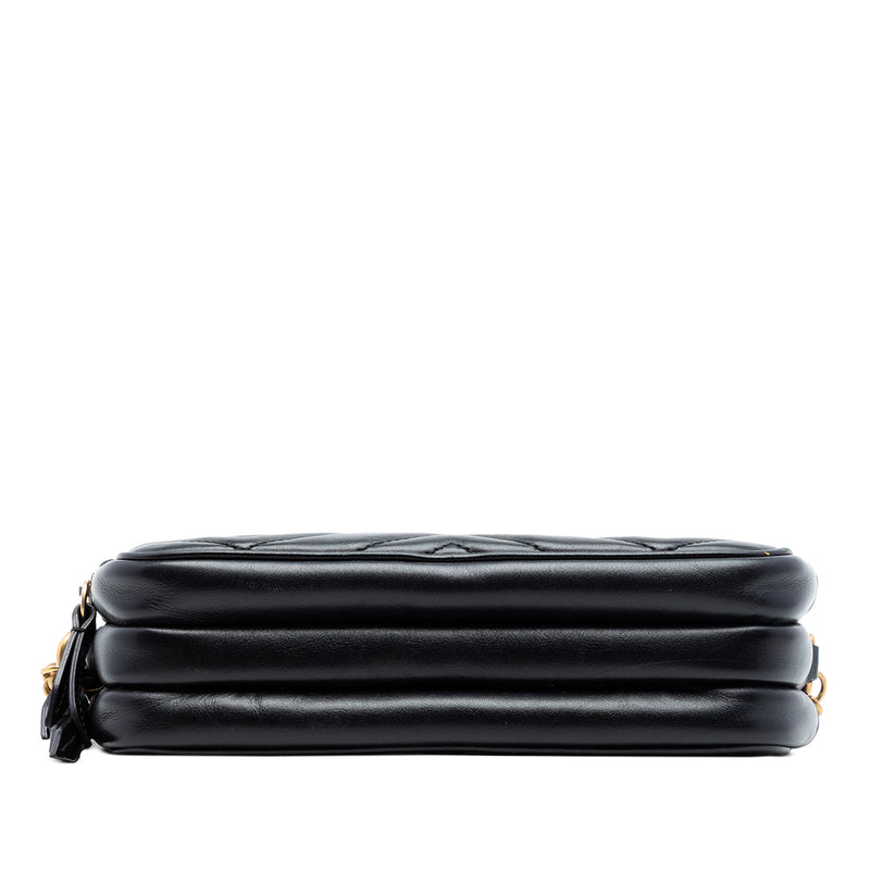 Mini GG Marmont Matelasse Leather Triple Zip Crossbody - Image 3
