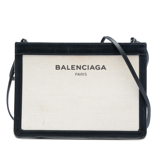 Canvas Navy Pochette Crossbody - Image 1