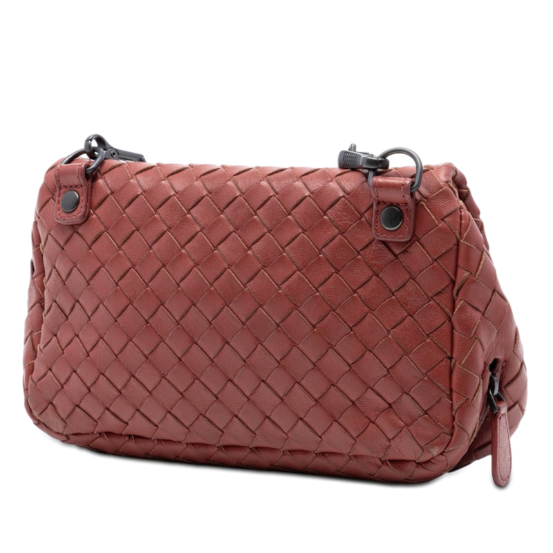 Mini Nappa Intrecciato Expandable Chain Flap Crossbody - Image 2