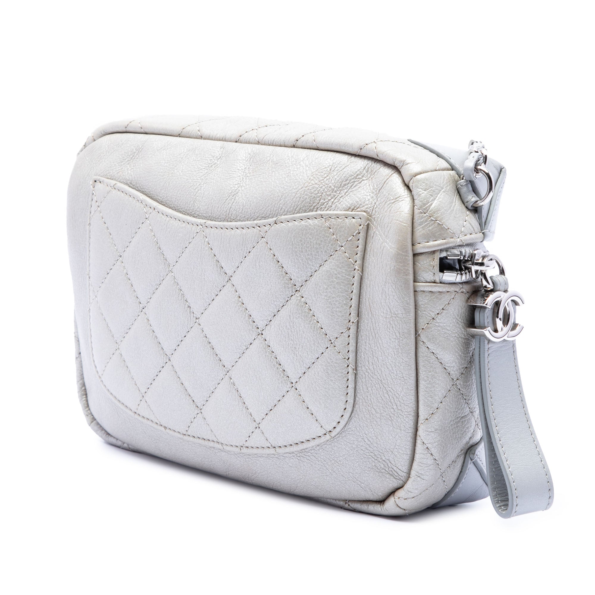CC Quilted Metallic Calfskin Street Allure Camera Bag - Image 2