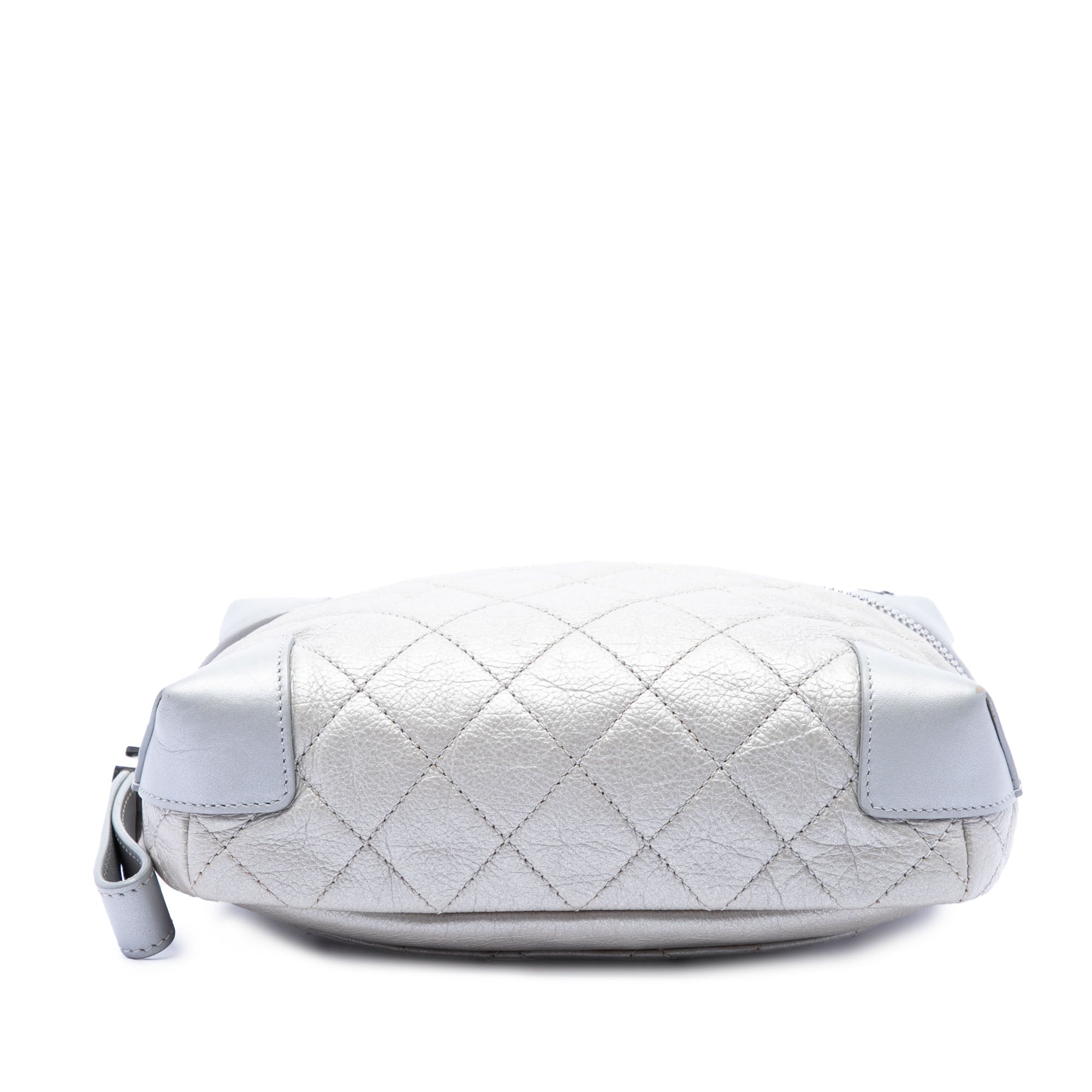 CC Quilted Metallic Calfskin Street Allure Camera Bag - Image 3