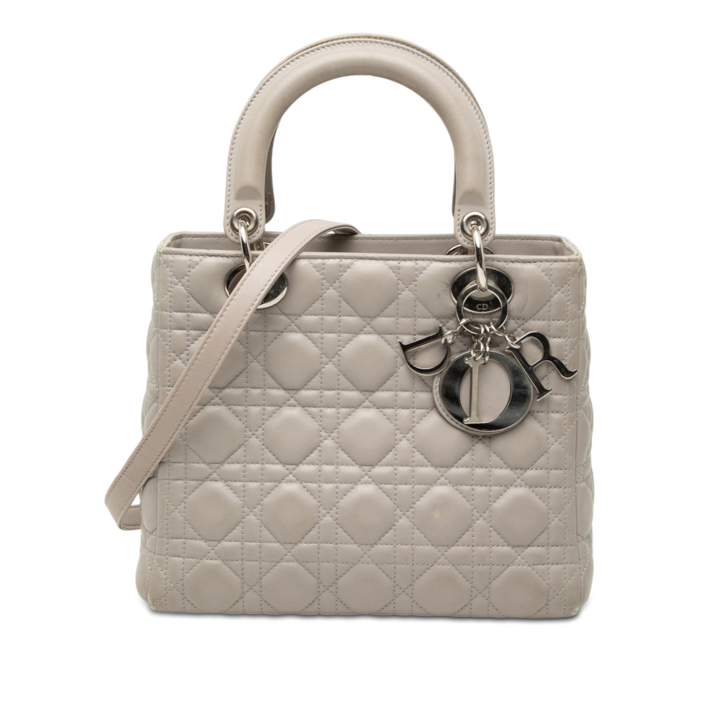 Medium Lambskin Cannage Lady Dior - Image 1