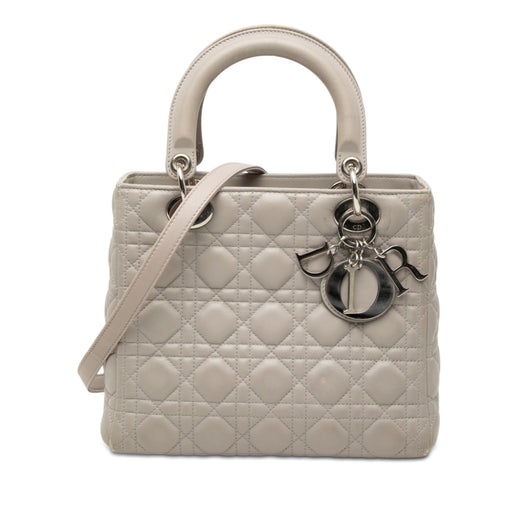 Medium Lambskin Cannage Lady Dior - Image 1