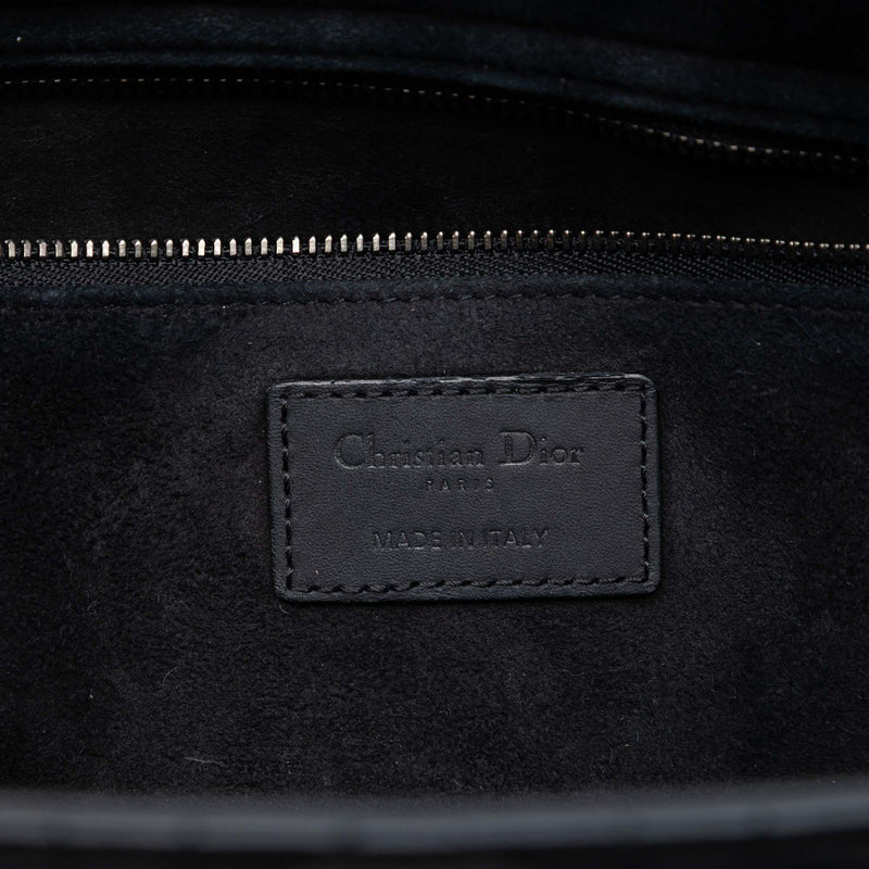 Large Ultra Matte Calfskin Cannage Lady Dior - Image 5