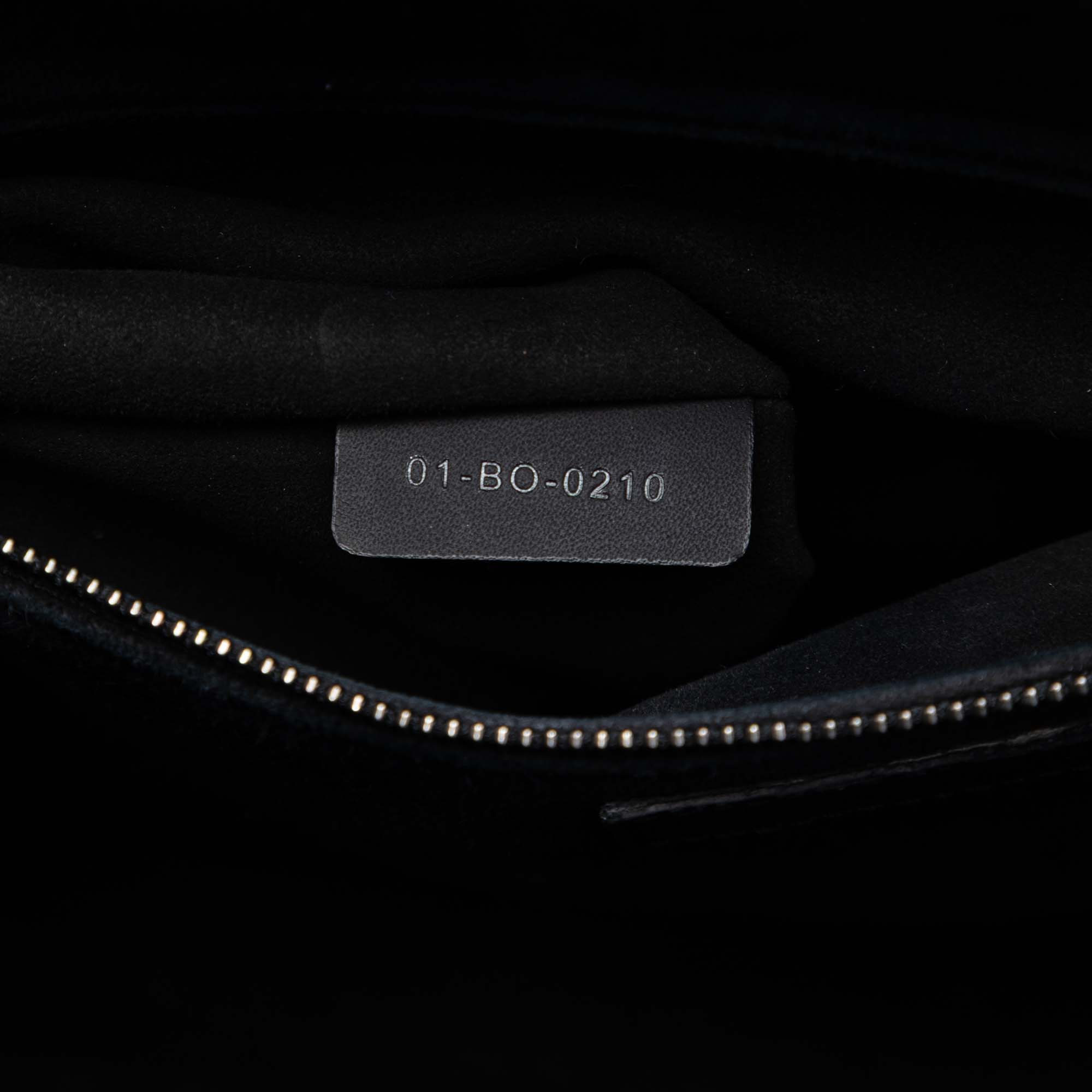 Large Ultra Matte Calfskin Cannage Lady Dior - Image 6