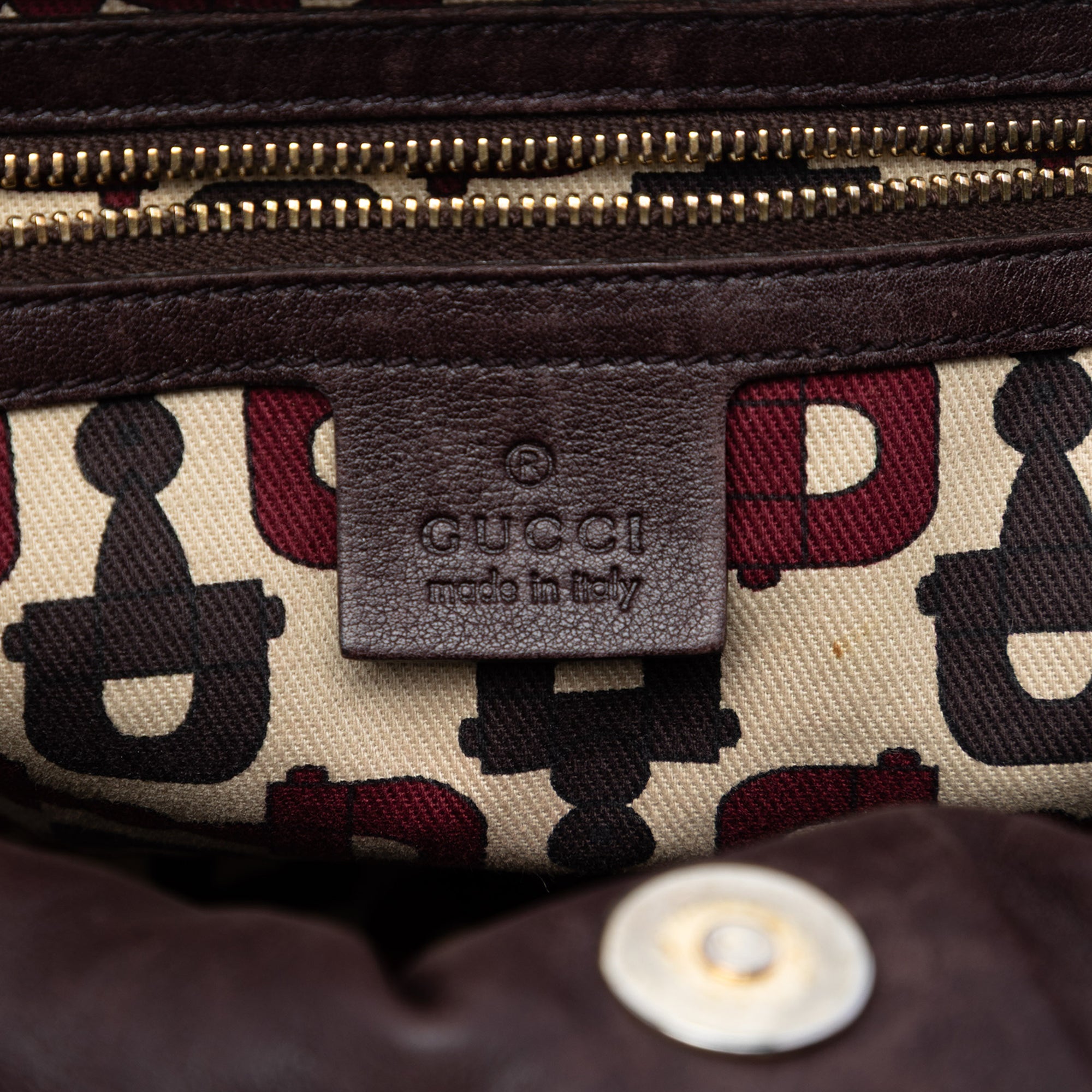 Large Guccissima Hysteria Satchel - Image 5
