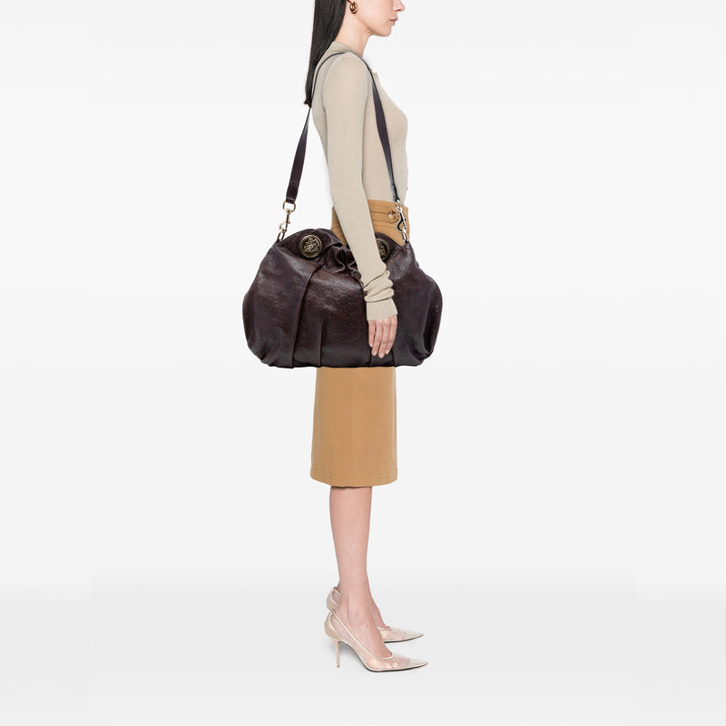 Large Guccissima Hysteria Satchel - Image 7