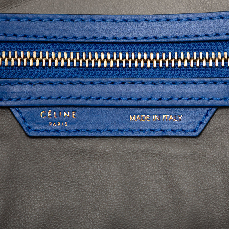 Mini Suede and Calfskin Luggage Tote - Image 5
