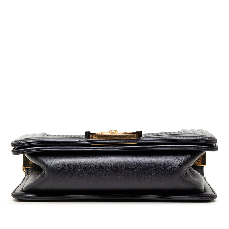 Small Lambskin Embossed Cube Boy Flap - Image 3