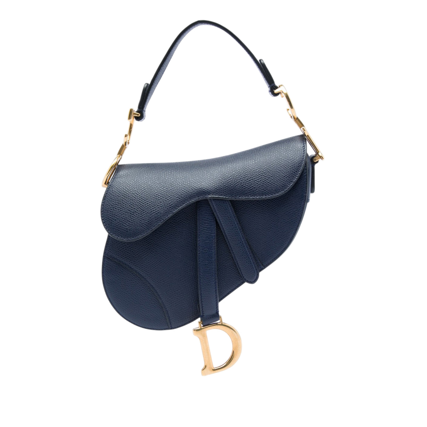 Mini Grained Calfskin Saddle Bag - Image 1