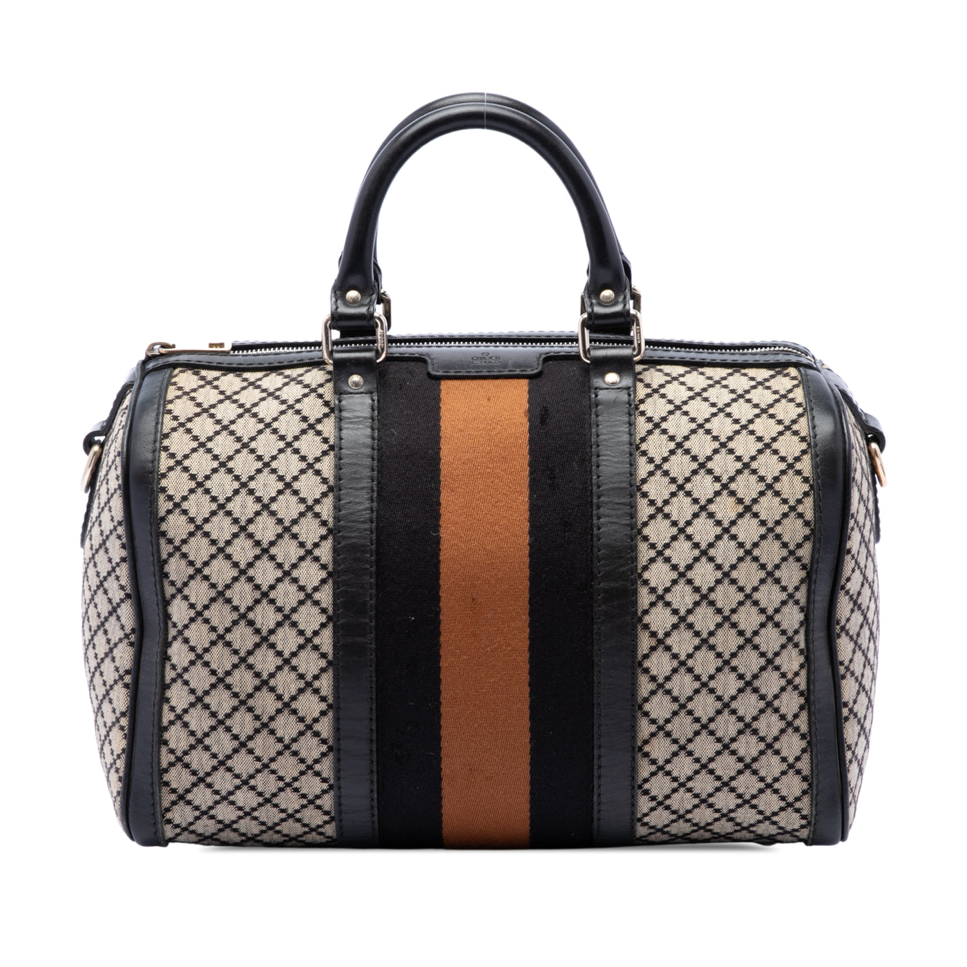 Medium Diamante Canvas Web Joy Boston Bag - Image 1