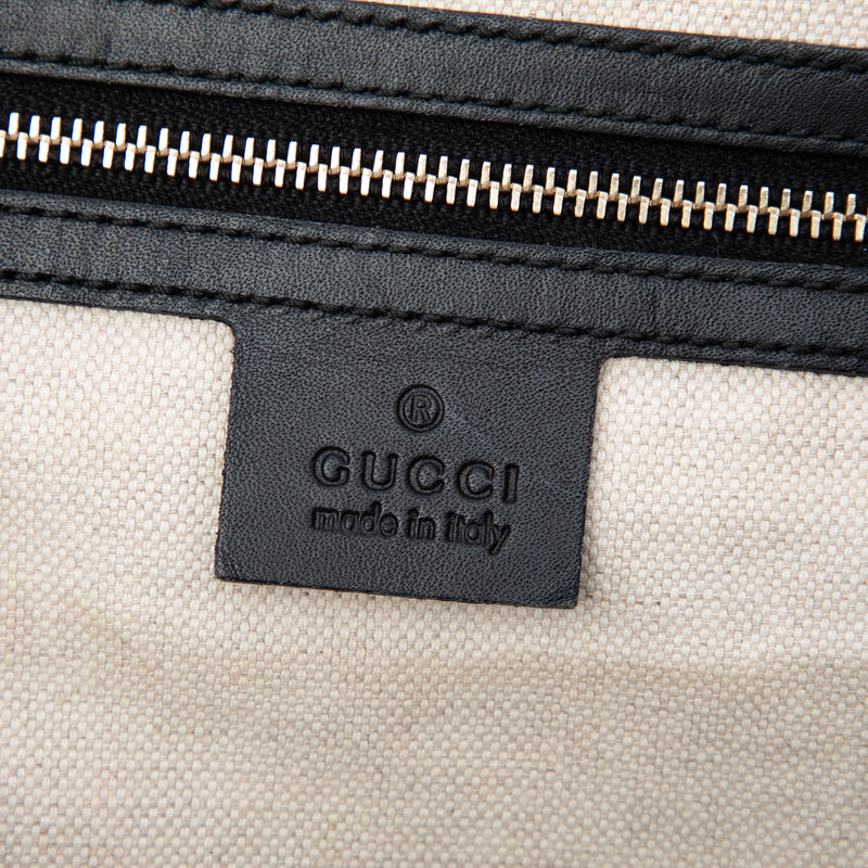 Medium Diamante Canvas Web Joy Boston Bag - Image 5