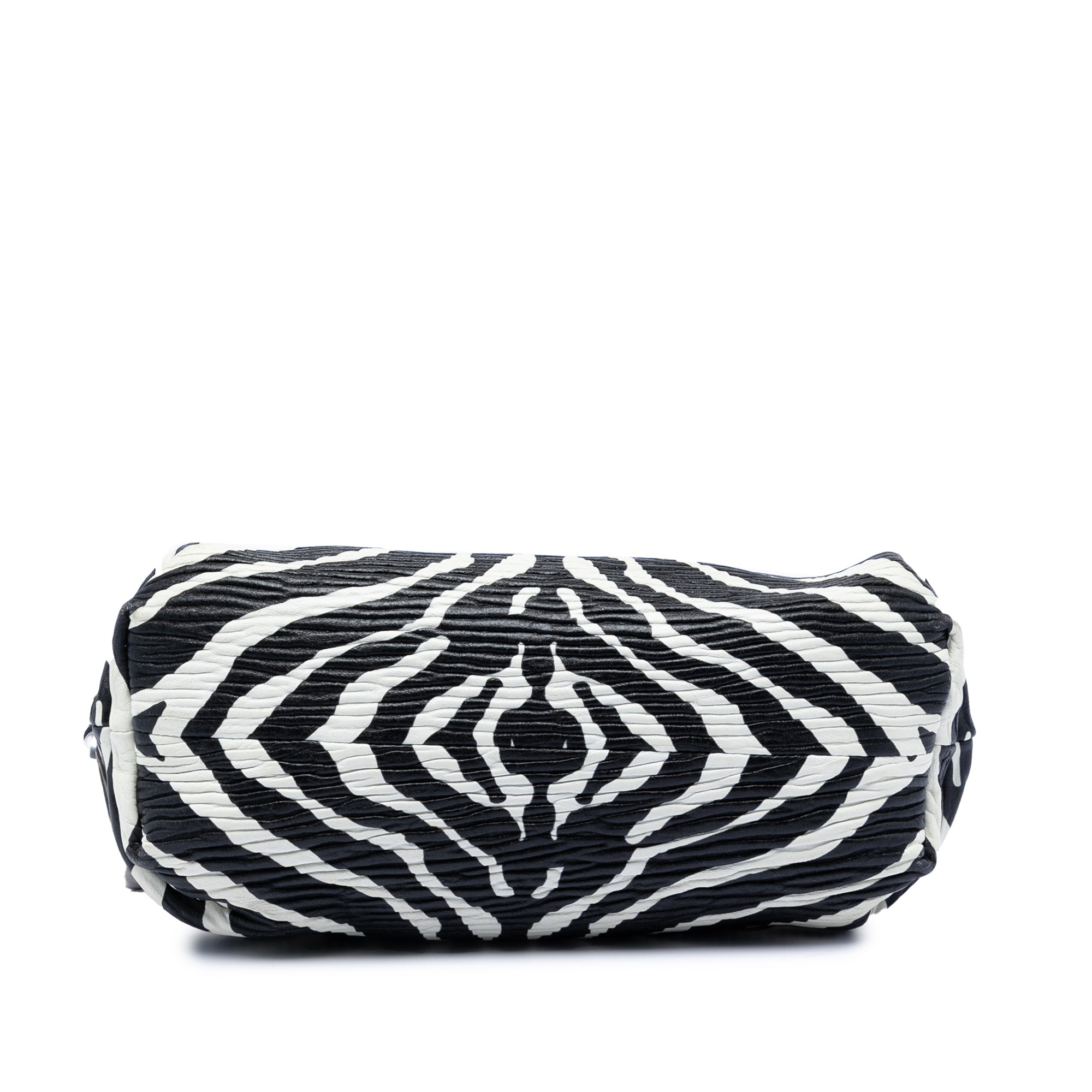 Textured Nappa Zebra Print Chain Pouch - Image 3