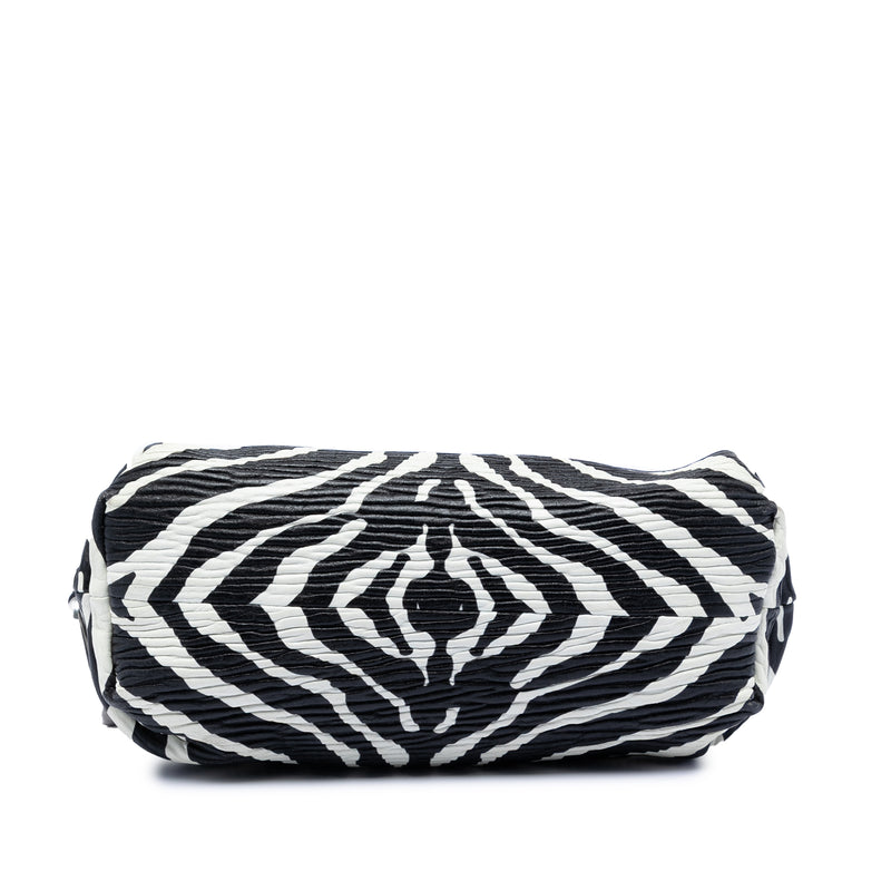 Textured Nappa Zebra Print Chain Pouch - Image 3