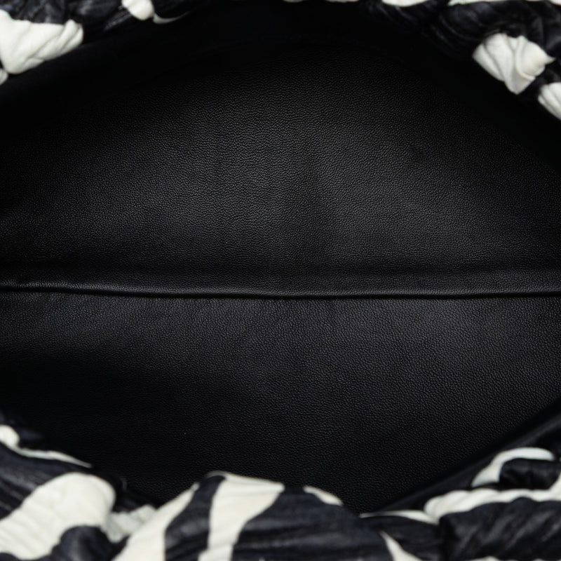 Textured Nappa Zebra Print Chain Pouch - Image 4