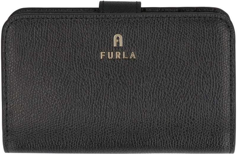 Furla Camelia Wallet — Black Leather
