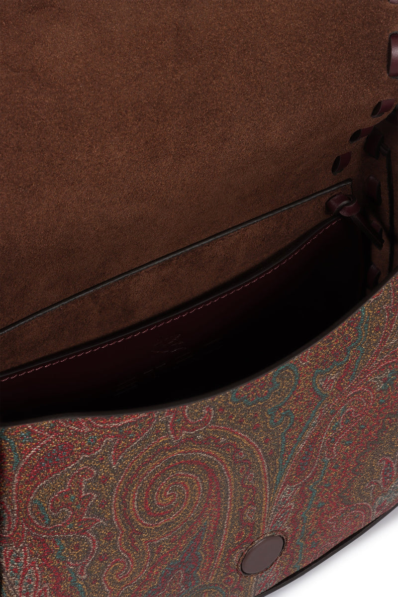 Etro Drya Arnica Crossbody Bag — Brown Cotton