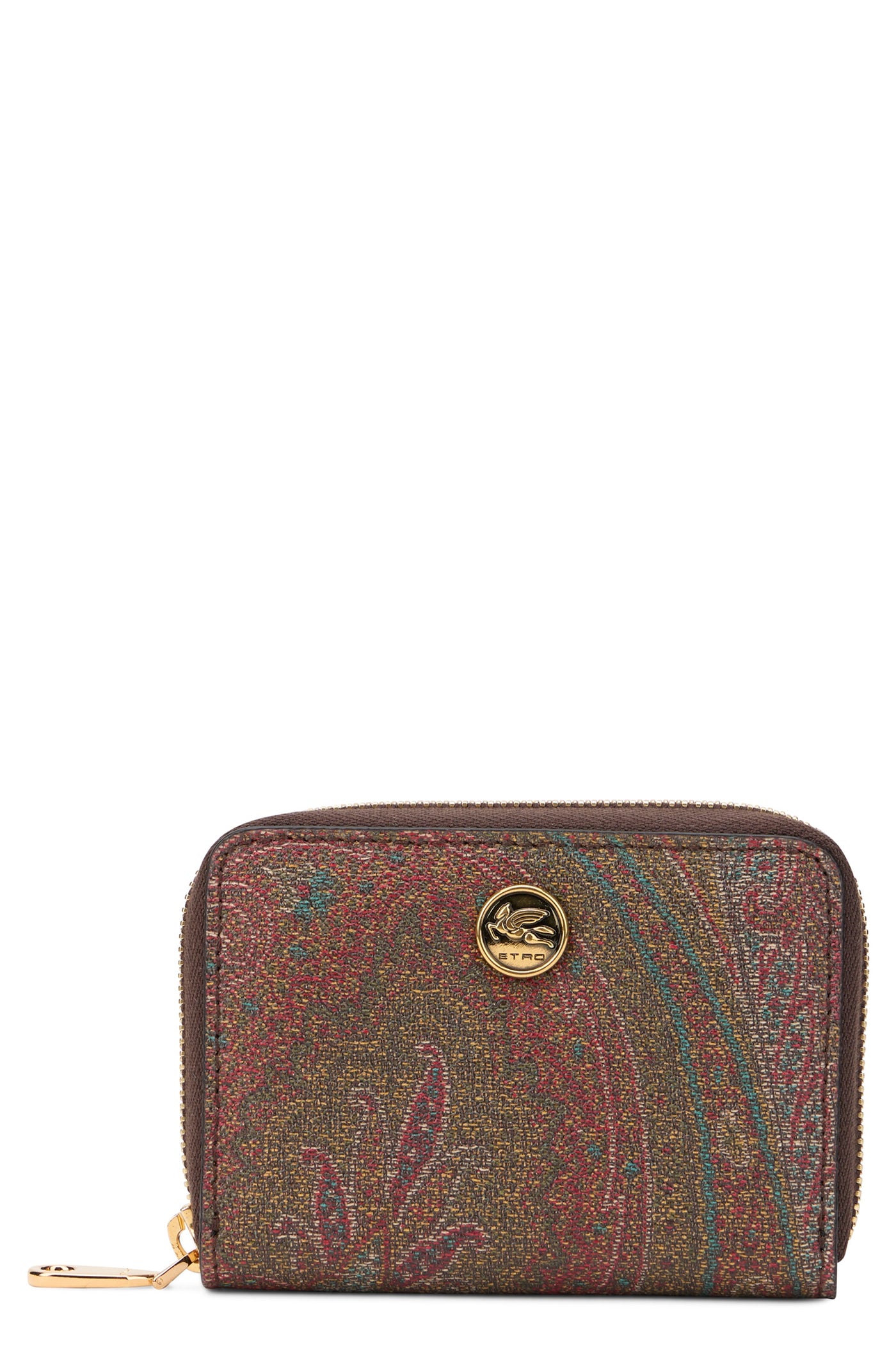 Etro Paisley Print Cotton Wallet — Multicolor & Purses
