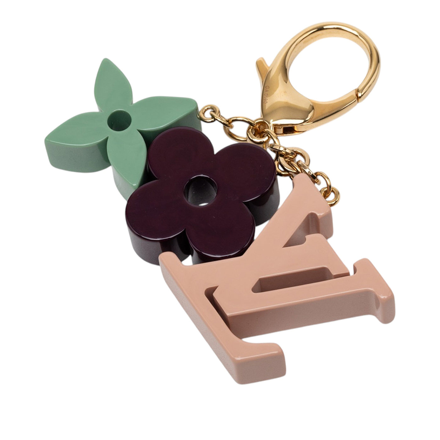 Resin Play Time Monogram Key Chain and Bag Charm - Image 1