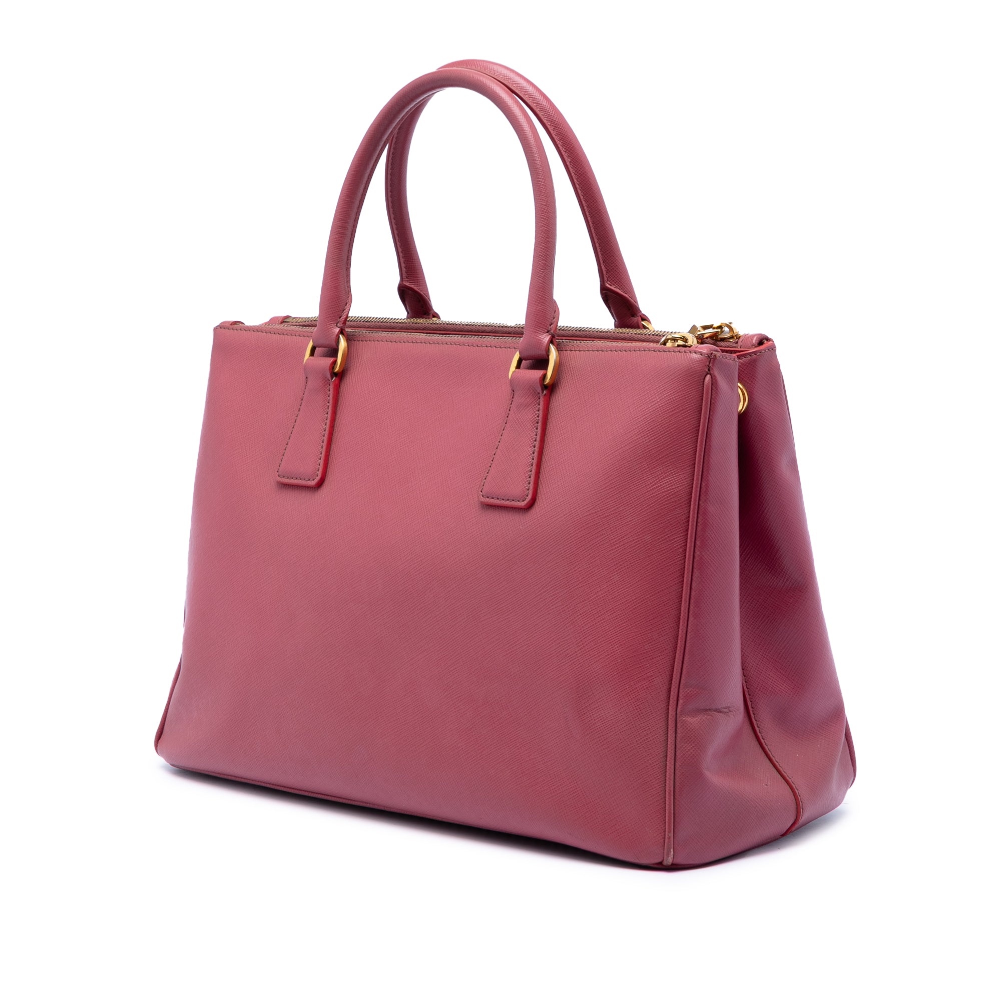 Medium Saffiano Lux Galleria Double Zip Satchel - Image 2