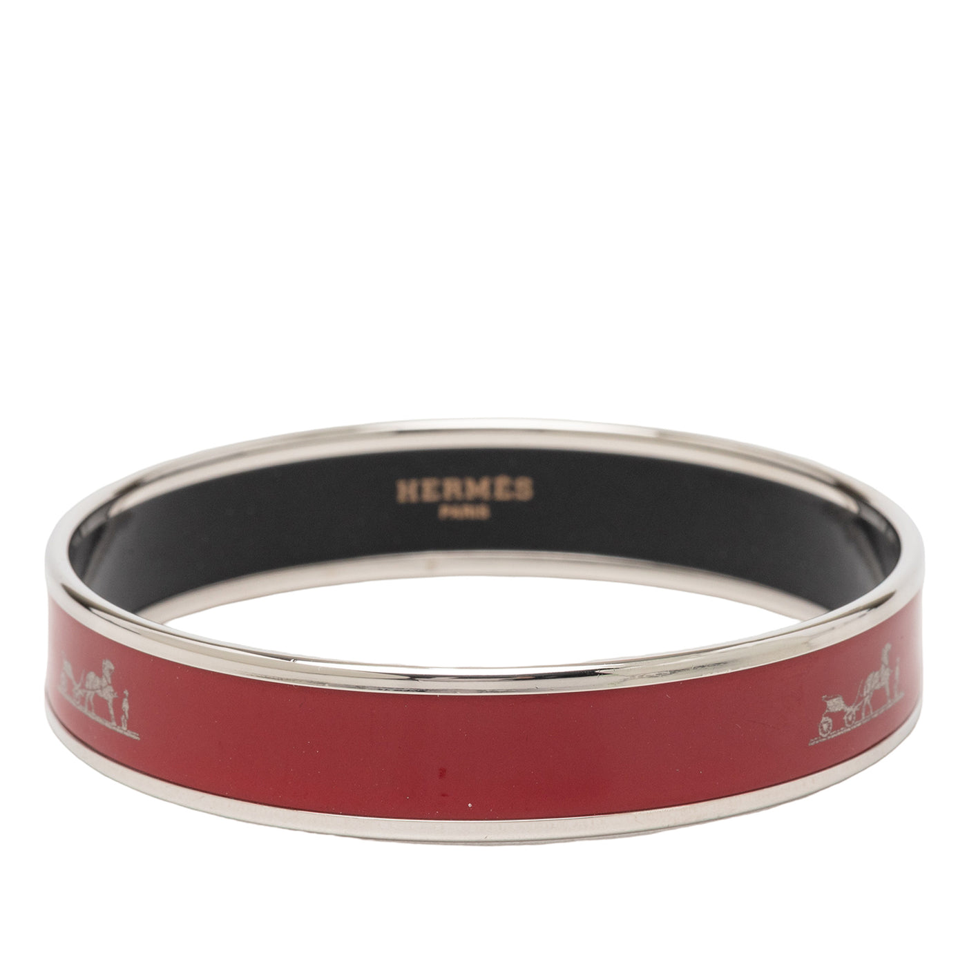 Narrow Caleche Enamel Bangle 62 - Image 1