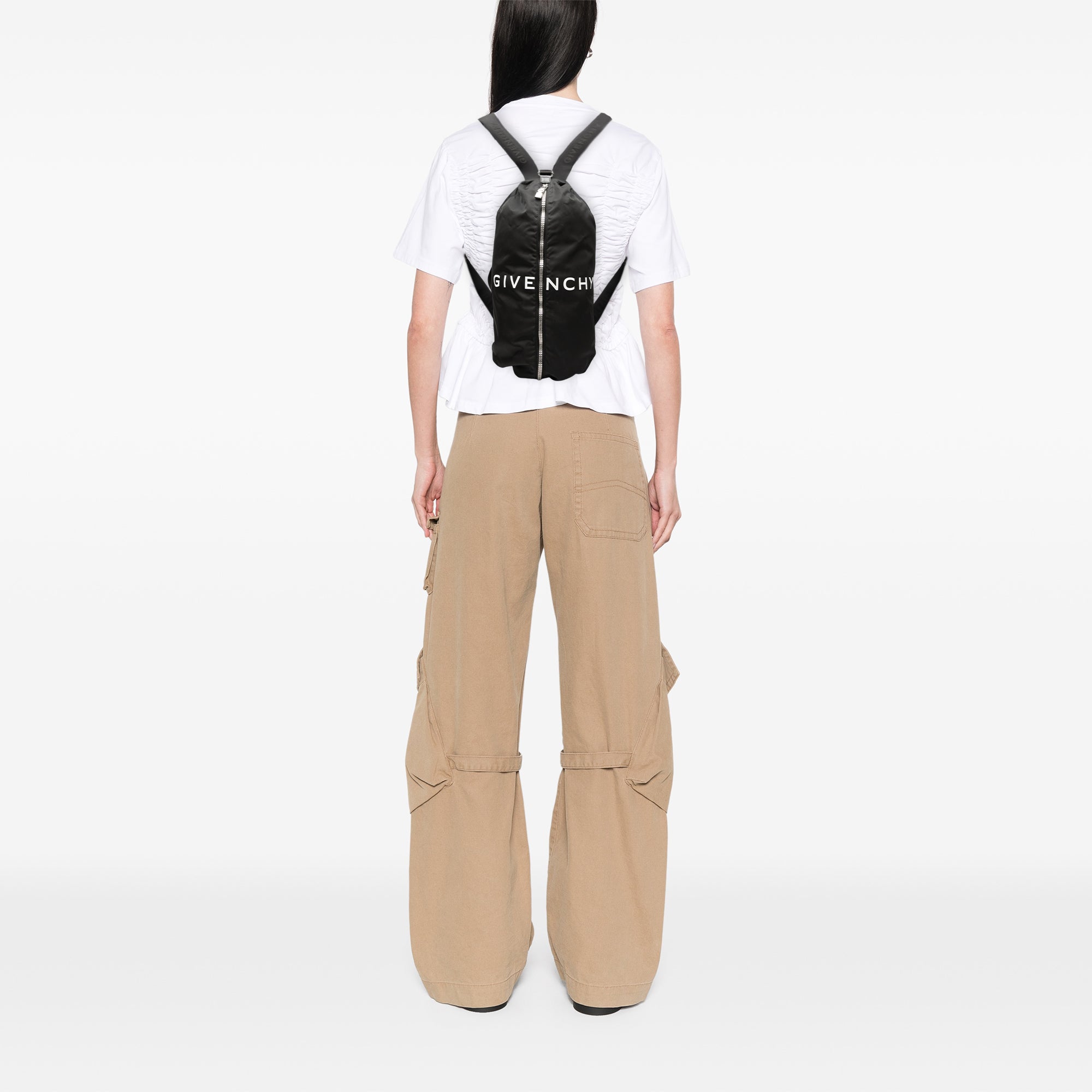 Nylon G Zip Duffle Backpack - Image 7