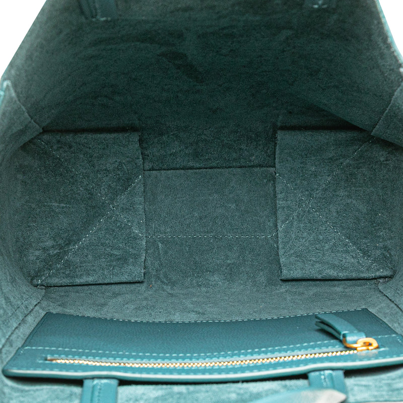 Small Grained Calfskin Vertical Cabas Satchel - Image 4