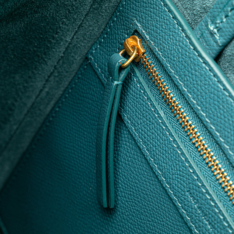 Small Grained Calfskin Vertical Cabas Satchel - Image 8