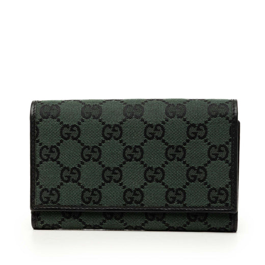 GG Canvas Trifold Long Wallet - Image 1