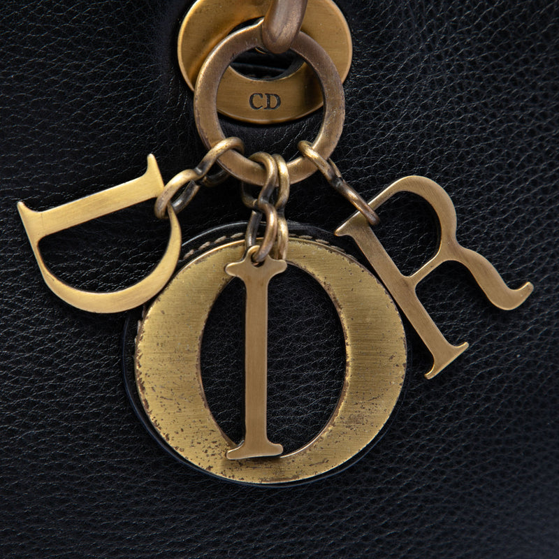 Large Grained Calfskin Lady Dior - Image 5