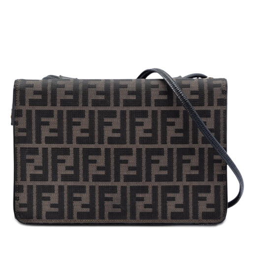 Zucca Canvas and Leather Crossbody - Image 1