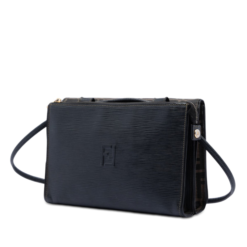 Zucca Canvas and Leather Crossbody - Image 2