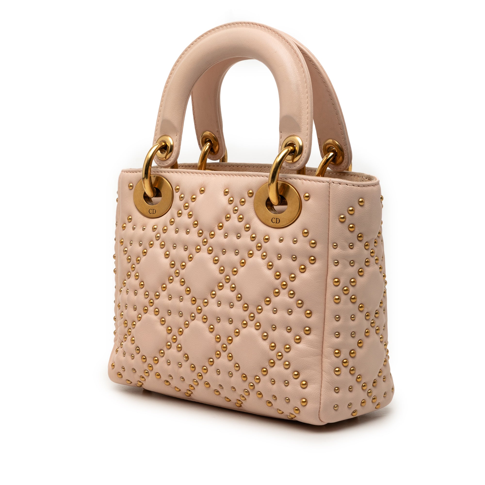Mini Lambskin Cannage Studded Supple Lady Dior - Image 2
