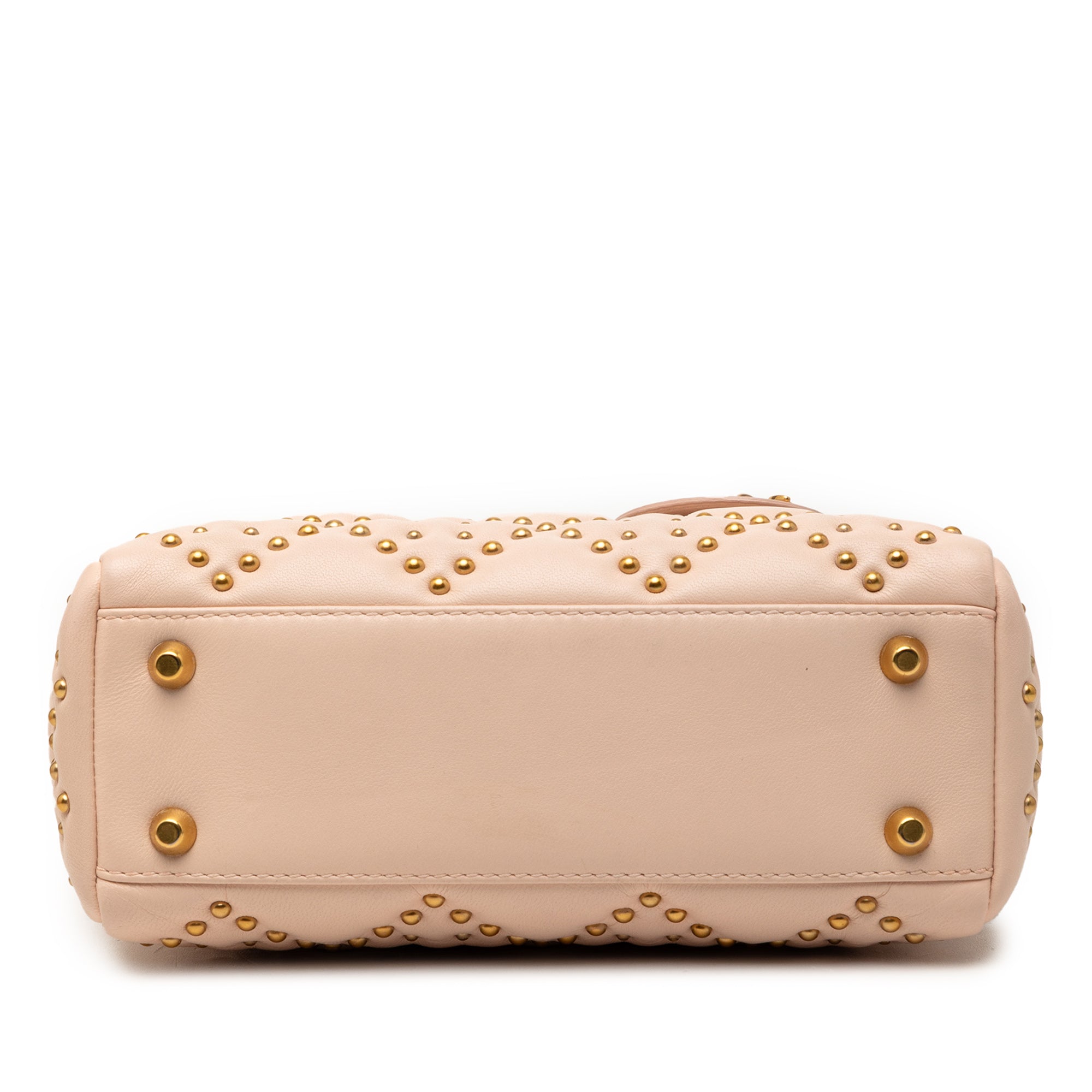 Mini Lambskin Cannage Studded Supple Lady Dior - Image 3