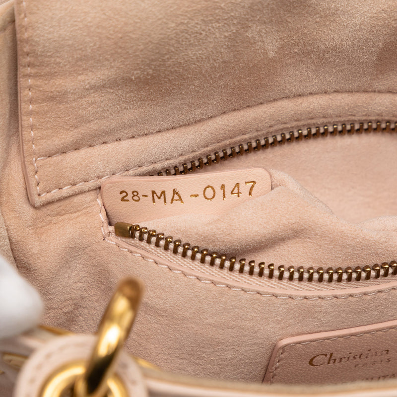 Mini Lambskin Cannage Studded Supple Lady Dior - Image 6