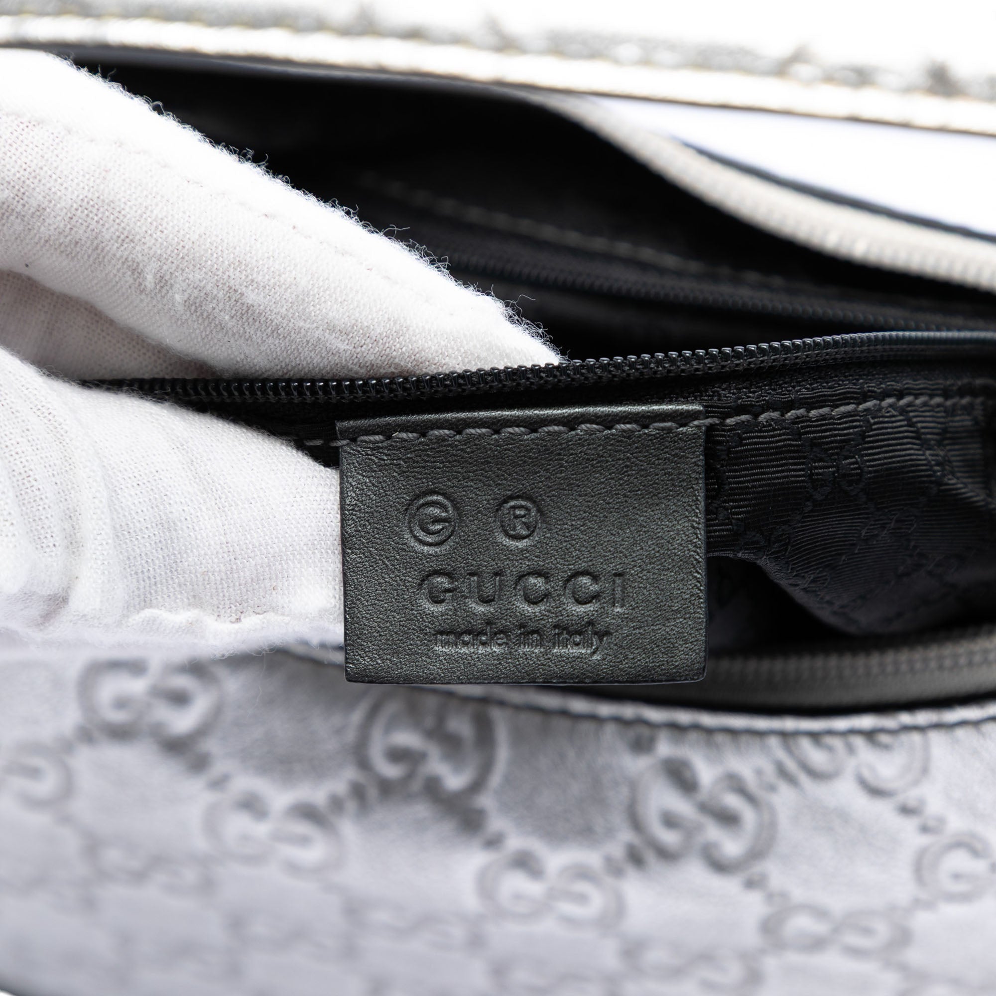 Metallic Guccissima Shoulder Bag - Image 5