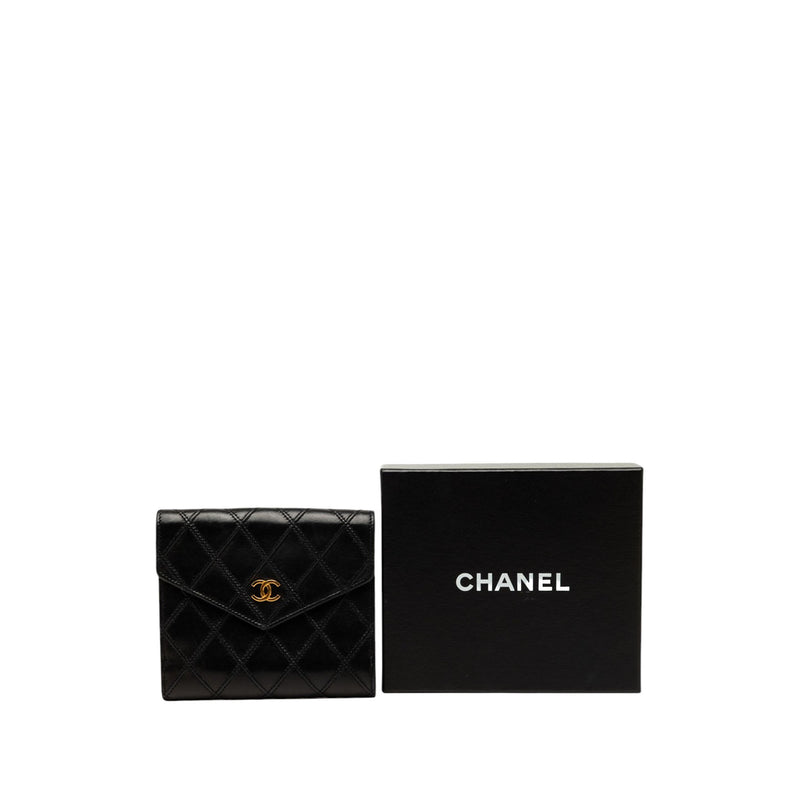 CC Quilted Lambskin Compact Wallet - Image 8