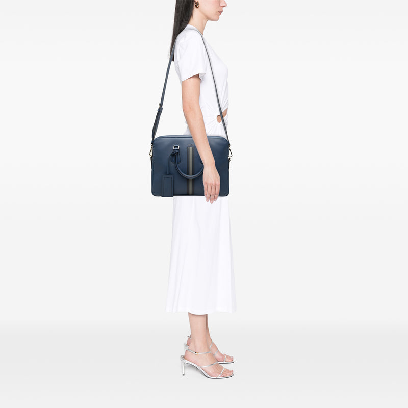 Saffiano Striped Business Bag - Image 6