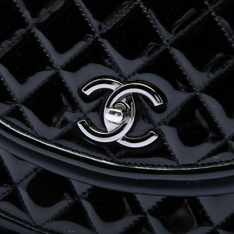 Quilted Patent and Lambskin Twist Crescent Flap - Image 5