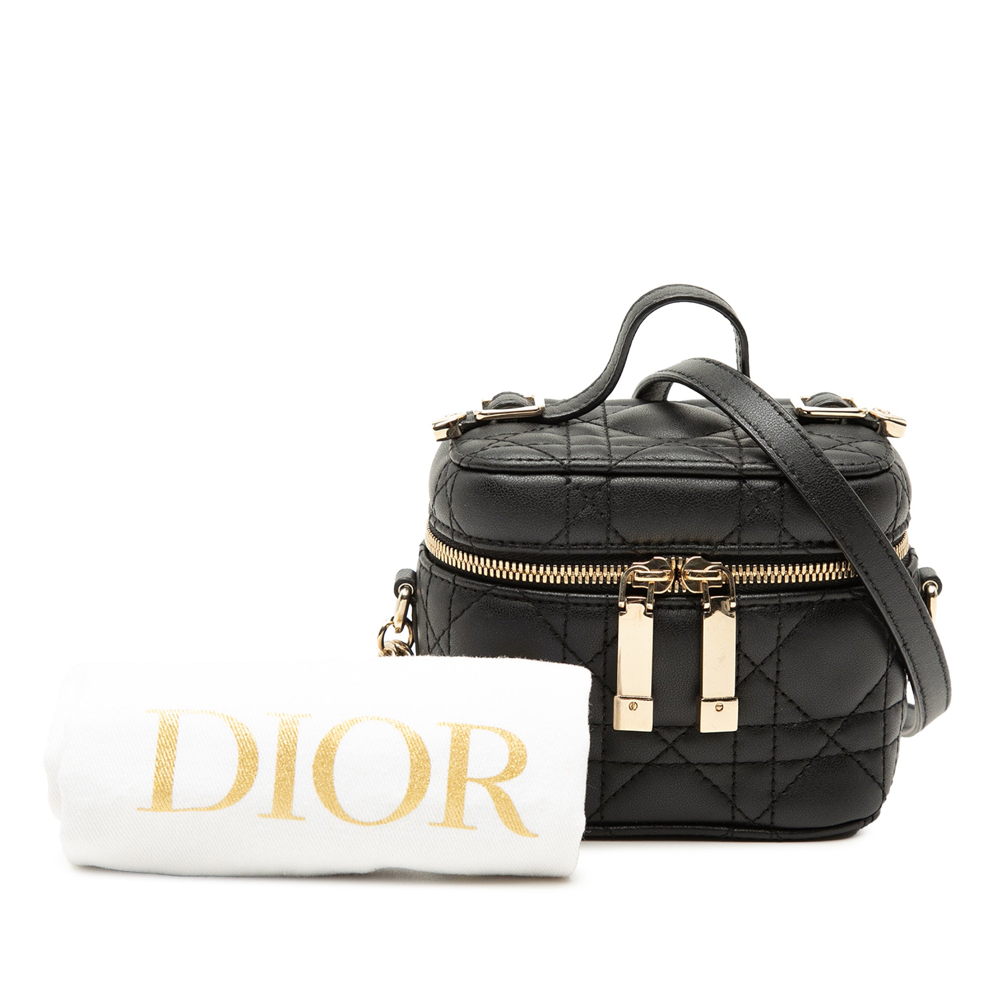 Micro Lambskin Cannage Lady Dior Vanity Case - Image 7