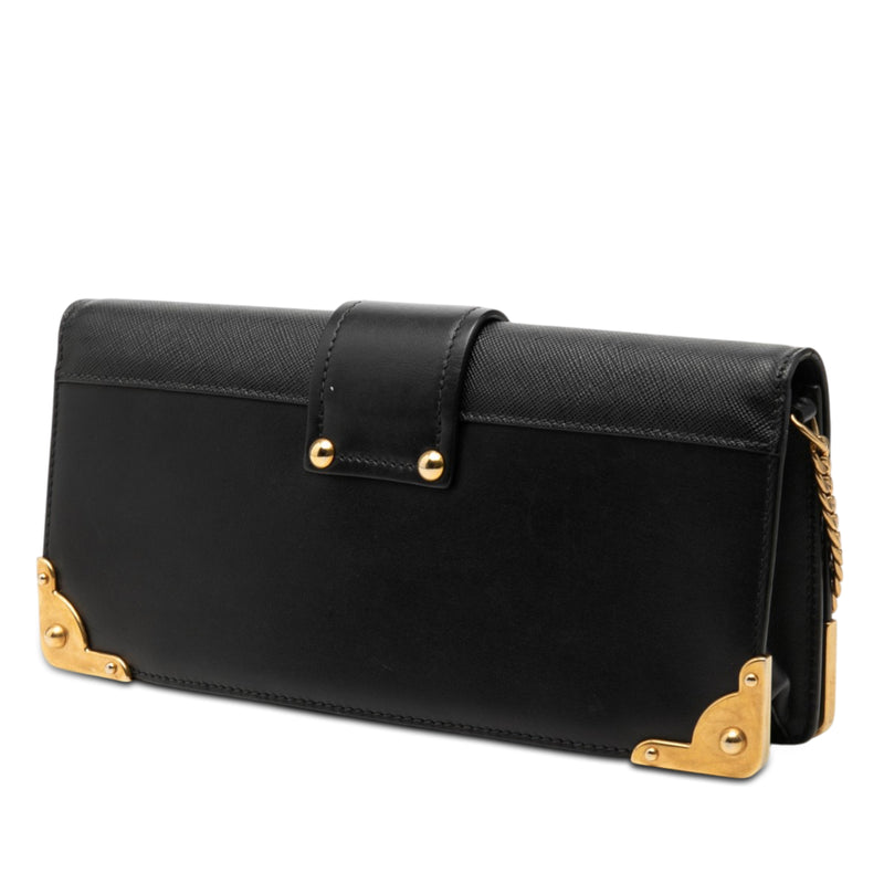 City Calf and Saffiano Cahier Chain Clutch - Image 2
