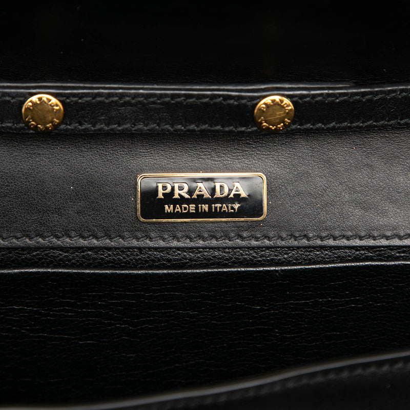 City Calf and Saffiano Cahier Chain Clutch - Image 5