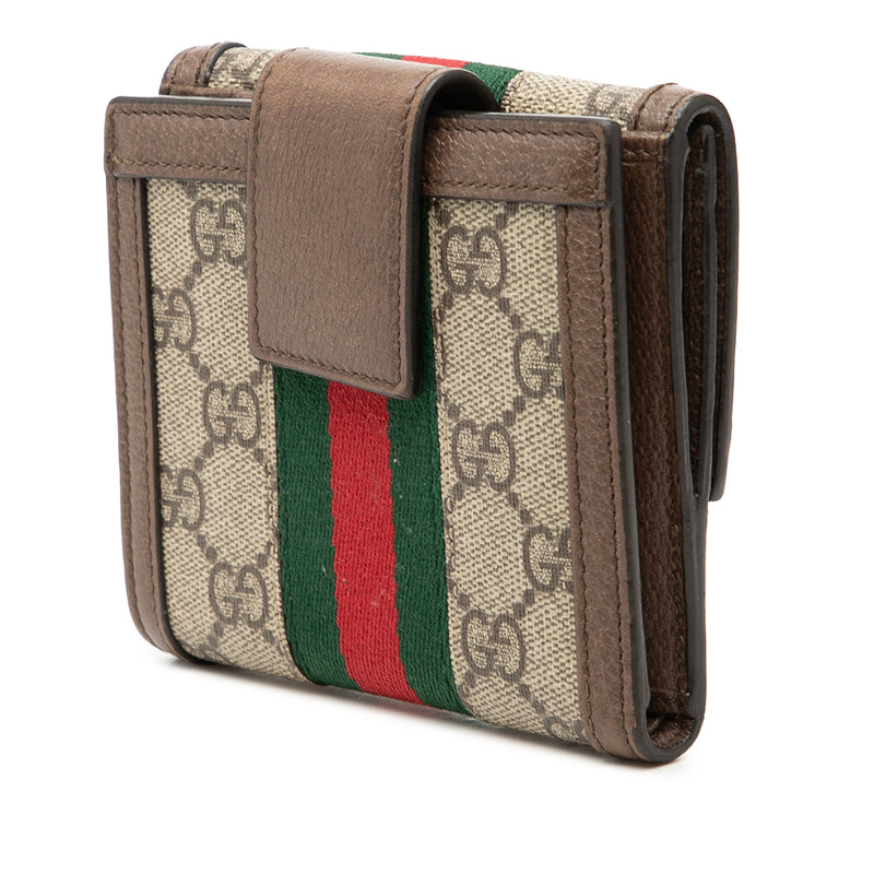 GG Supreme Web Ophidia French Flap Wallet - Image 2