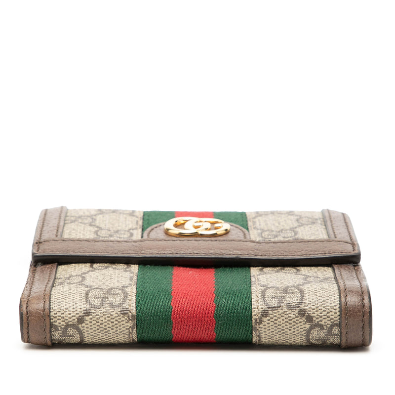 GG Supreme Web Ophidia French Flap Wallet - Image 3