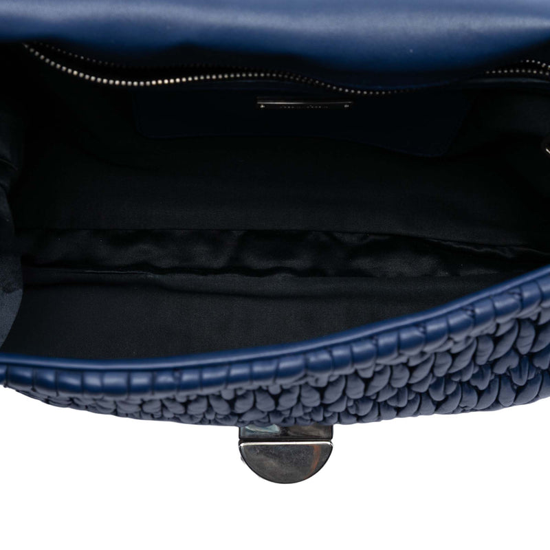 Matelasse Nappa Crystal Chain Satchel - Image 4