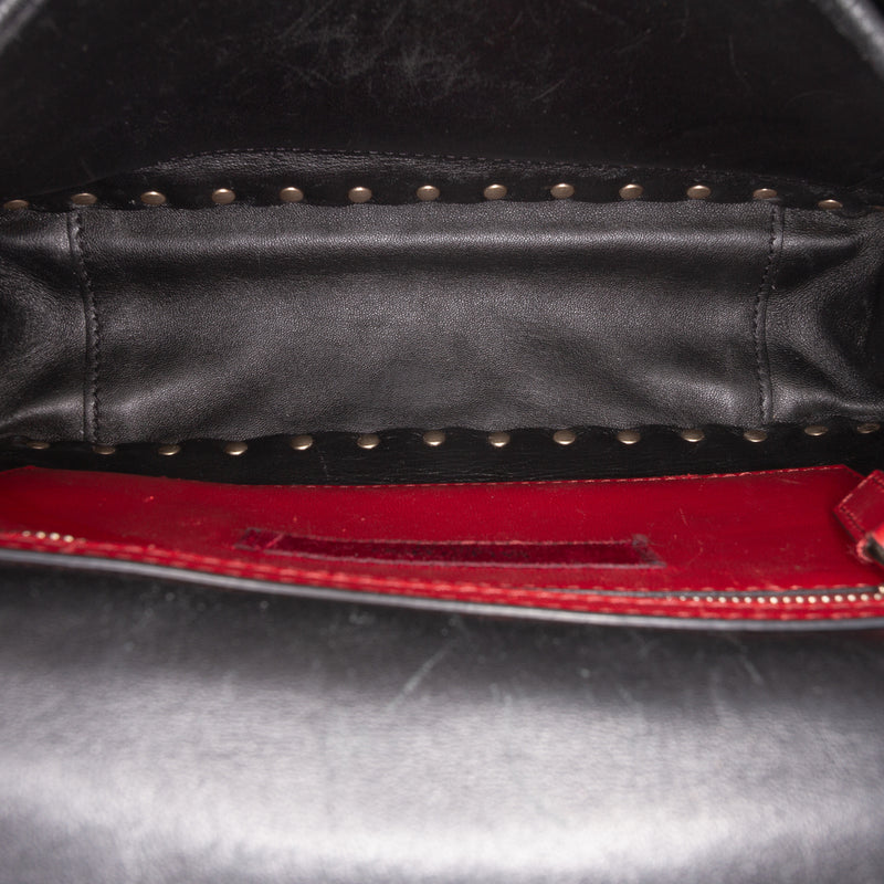 Medium Lambskin VLTN Rockstud Spike Satchel - Image 4
